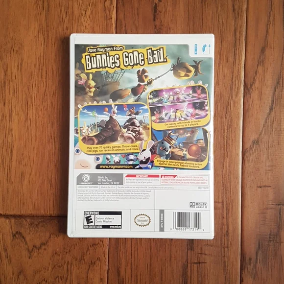 Rayman Raving Rabbids Wii Video Game - Picture 5 of 7